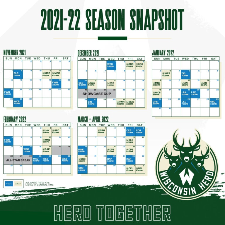WISCONSIN HERD ANNOUNCES 2021 22 SCHEDULE Oshkosh Arena WISCONSIN HERD ANNOUNCES 2021 22 SCHEDULE Oshkosh Arena