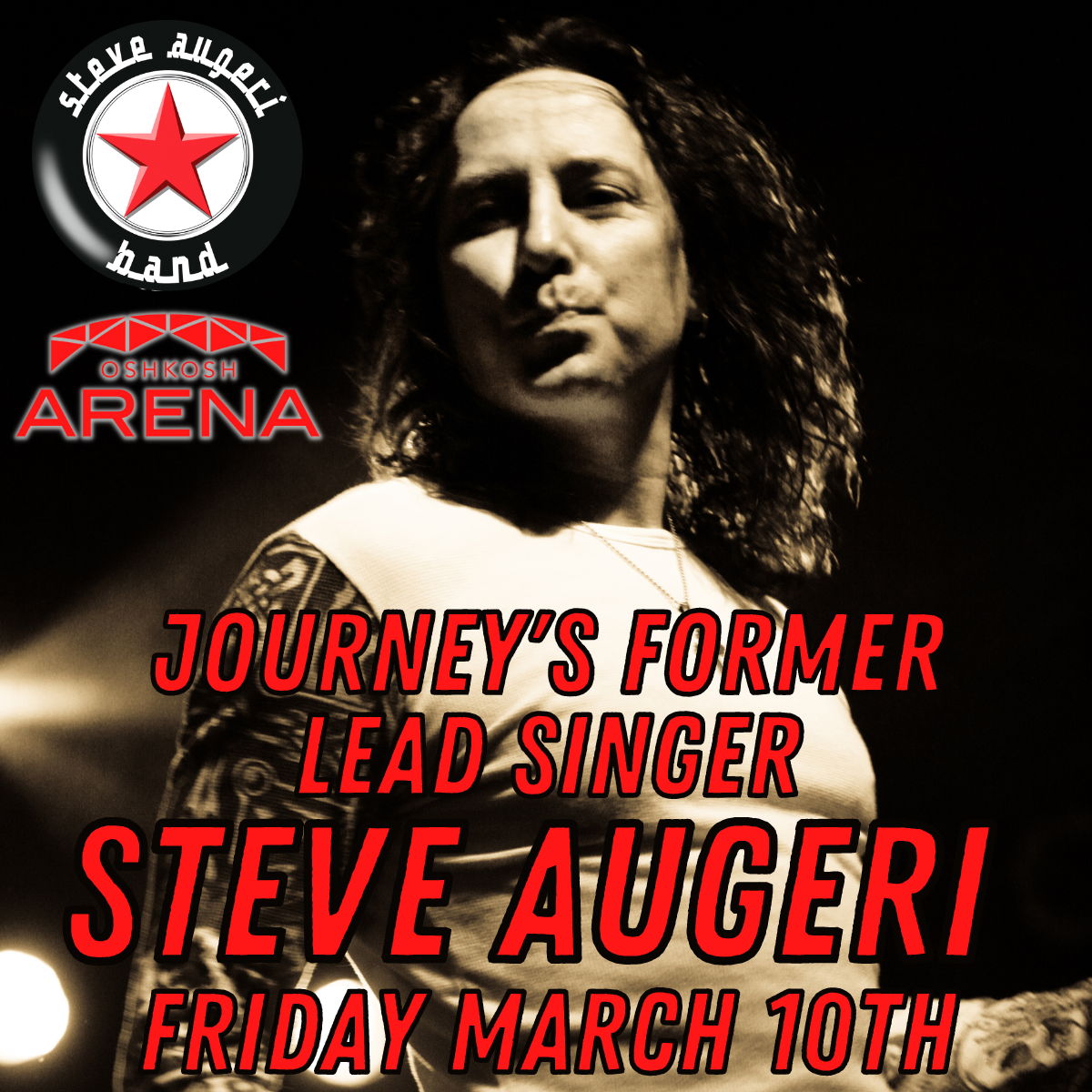 The Steve Augeri Band (Journey’s Former Lead Singer) Oshkosh Arena